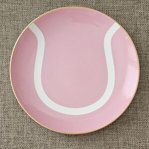 Mark & Graham Pink and White Tennis Ball Ceramic Catchall NWT